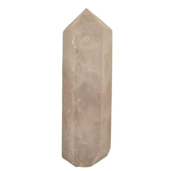 Rose Quartz Crystal Tower Point Hexagonal 4 Inches Polished Natural Stone - Picture 3 of 11
